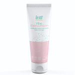 Лубрикант на водной основе Vibe Sensation с клубничным вкусом и легким вибрирующим эффектом - 50 гр.