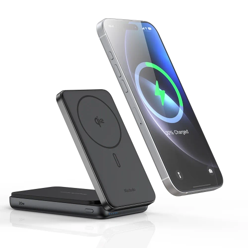 Внешний АКБ McDoDo magQ, Qi2 10000mAh 2 в 1 и складная подставка для телефона