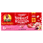 Sun-Maid, Йогуртовый изюм, клубника и ваниль, 6 коробок по 28,3 г (1 унция)