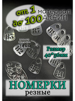 Номерки для гардероба прорезные