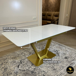 Кухонный раздвижной стол "Леон", белый