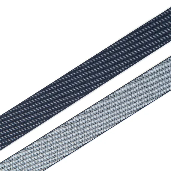 Резинка широкая, синяя/горох 35 мм, Германия