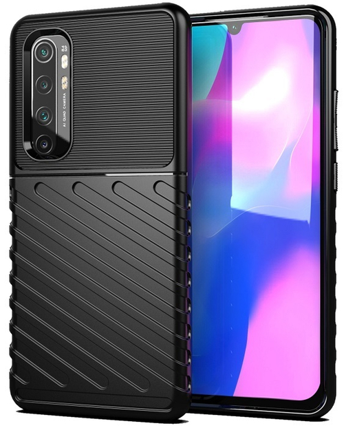 Противоударный чехол на Xiaomi Mi Note 10 Lite, черный цвет, серии Onyx от Caseport