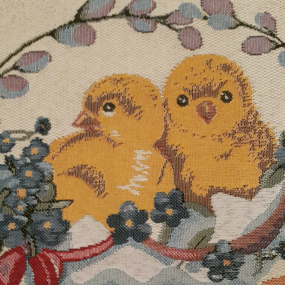 Набор декоративных гобеленовых салфеток (40*40) 2 шт. Пасхальный