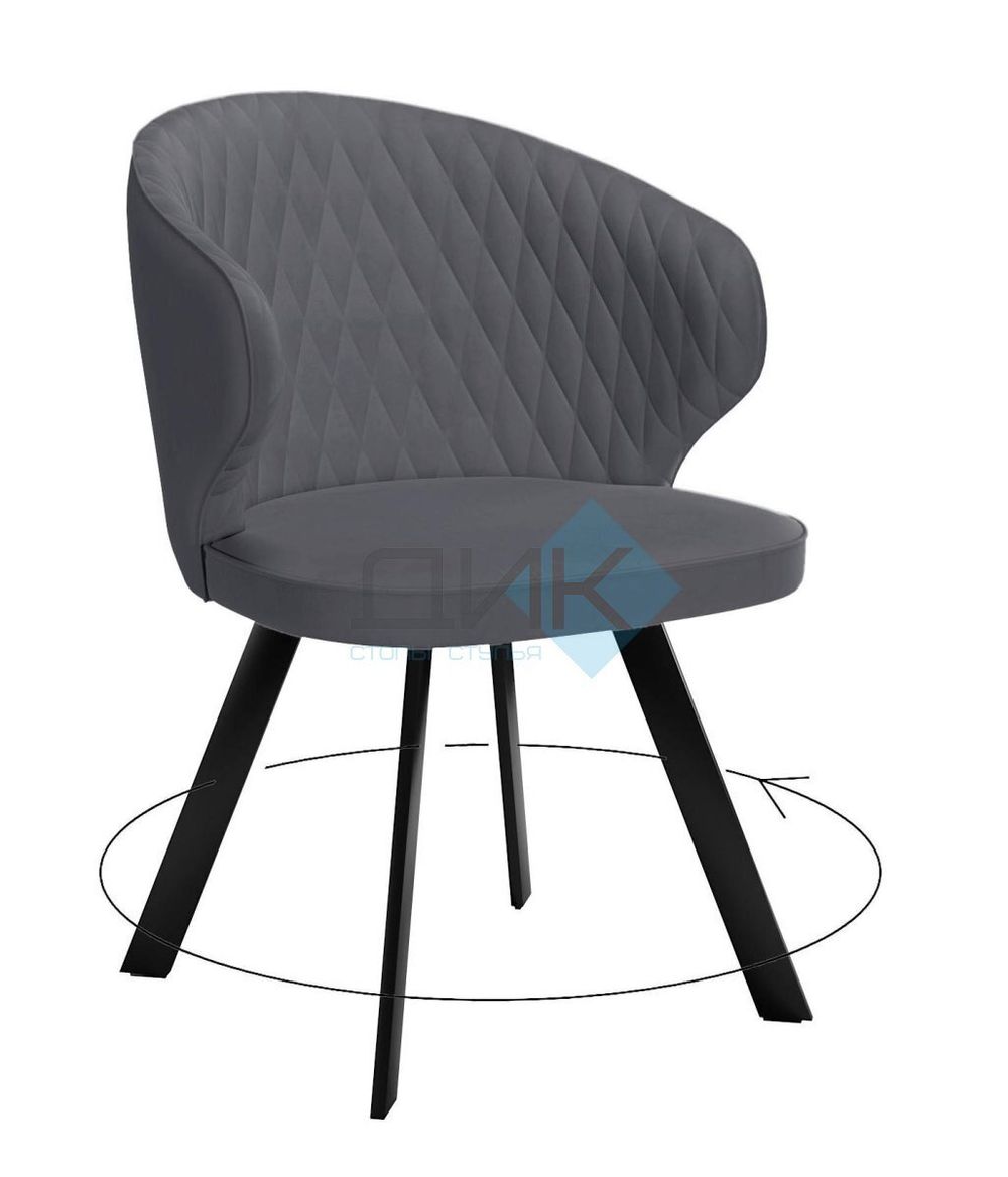 Стул DikLine 249 поворотный опоры чёрные