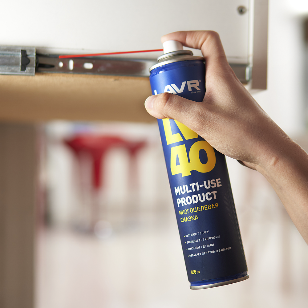 СМАЗКА МНОГОЦЕЛЕВАЯ LAVR LV-40 400МЛ LN1485