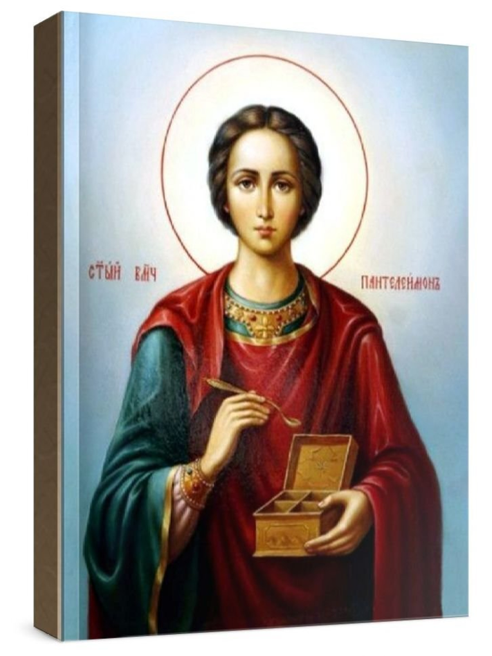 Пантелеймон Целитель (рукописная икона)