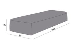 Защитный чехол на шезлонг Ривьера 210×80×30 см, цвет хаки