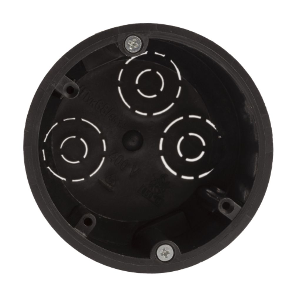 Коробка установочная ЭРА KUP-73-45-m-black черная 73х45мм для полых стен саморезы металлические лапки IP20