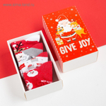Новый год. Набор новогодних детских носков Крошка Я Give Joy , 4 пары, 10-12 см