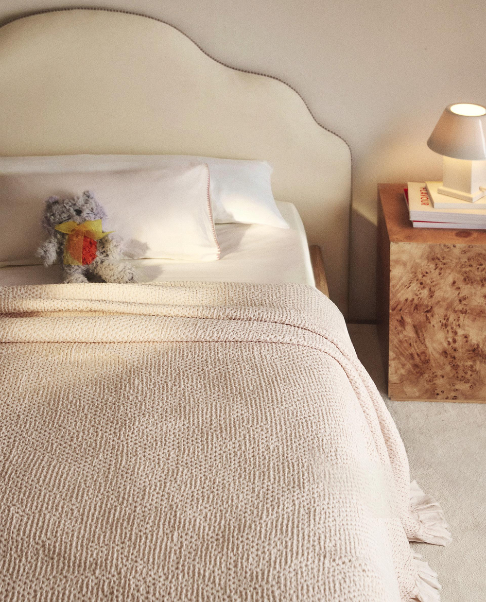 Zara Home покрывало детское из хлопка, экрю