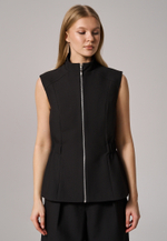 Жилет на молнии черный