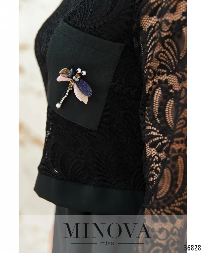 Платье 8619-черный Minova