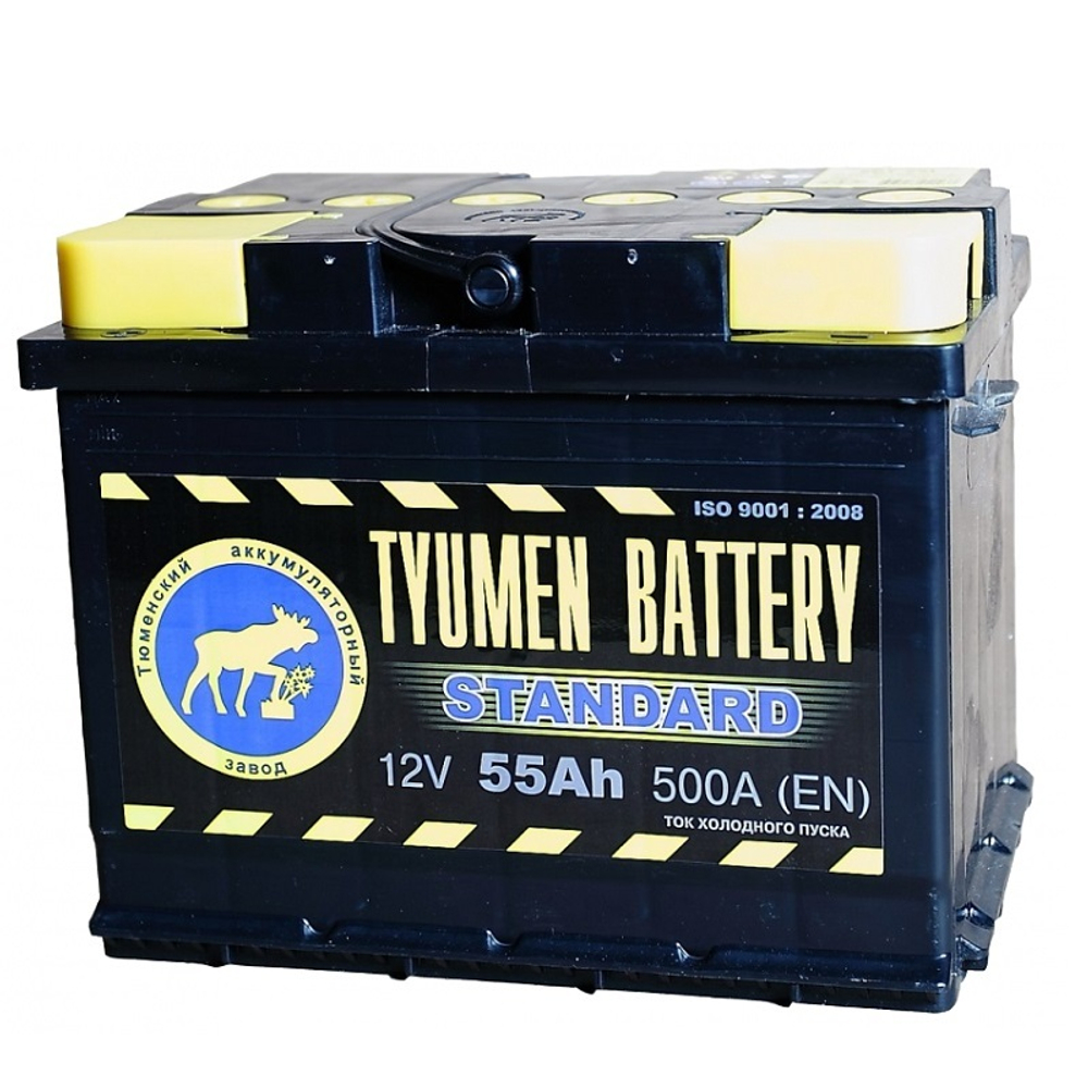 Аккумулятор Тюмень 6 СТ-55 Standart ОБР (242х175х190) (525А)