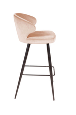 Стул барный Richard, бархат бежевый 5