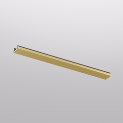 TR5736-SB Декоративная заглушка желоба трека SHINE BASE, 20см, сатинированная латунь, алюминий