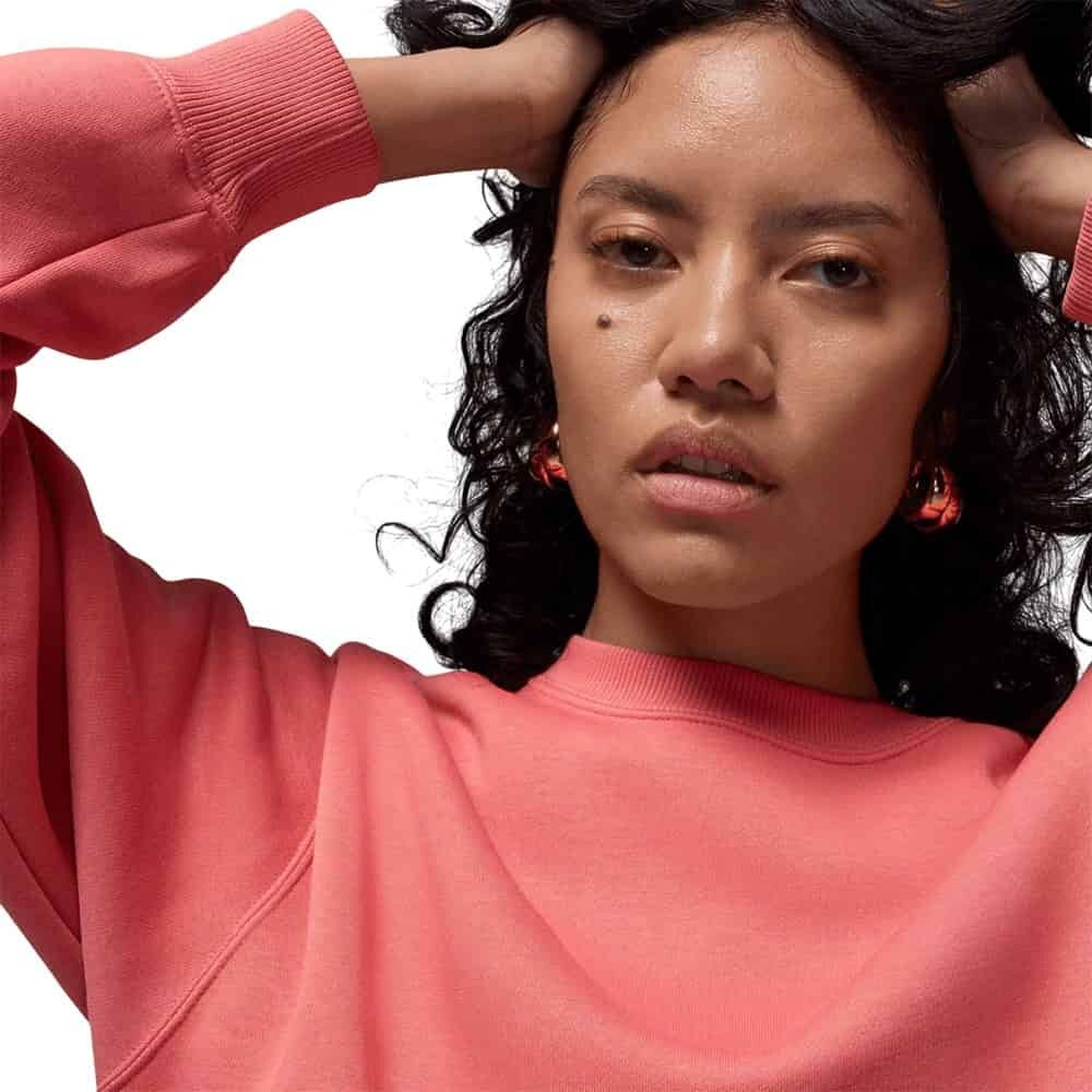 Баскетбольная женская толстовка Jordan Brooklyn Fleece Sweatshirt Pink