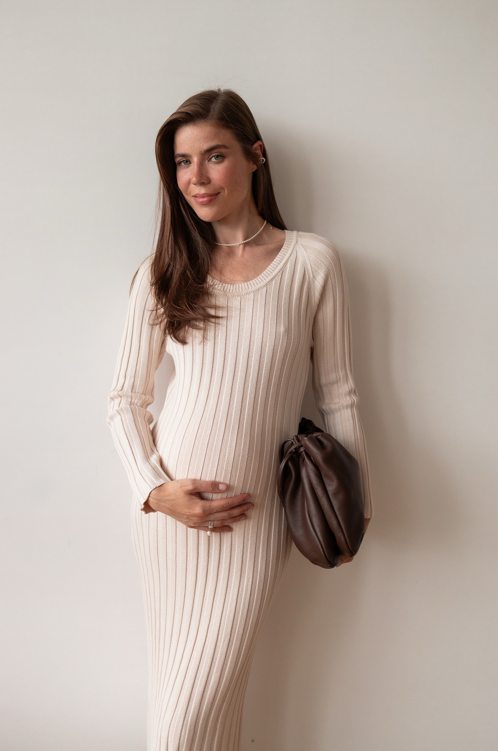 Платье Стефания для беременных, Кремовый