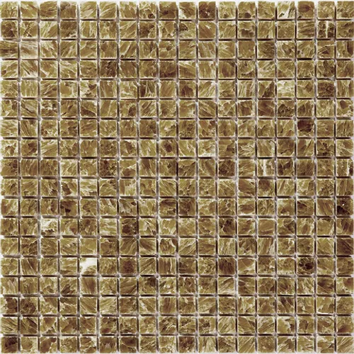 7M072-15P Onyx Caramel Мозаика из оникса Natural Adriatica оранжевый квадрат глянцевый