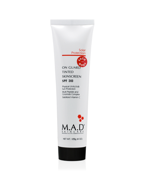 M.A.D. ON GUARD TINTED SKINSCREEN SPF 30 Защитный маскирующий крем для лица и тела SPF30