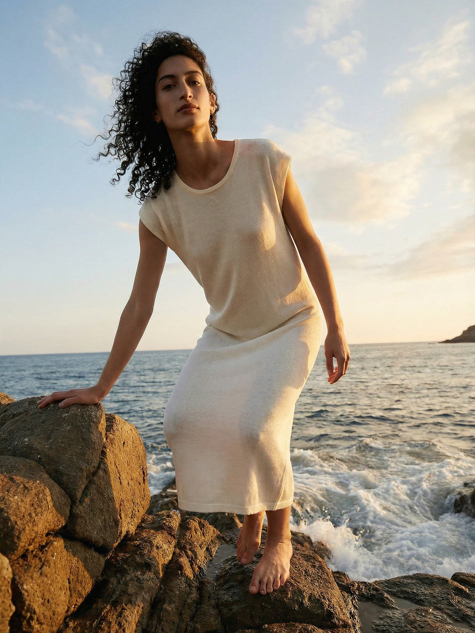 Платье из итальянского льна