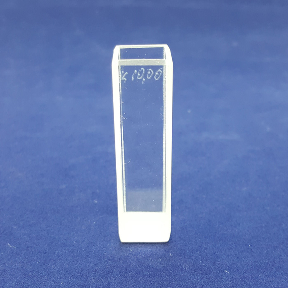 Кювета l= 10х10х45мм, V= 4мл, кварц, (д/флуориметров), шт.