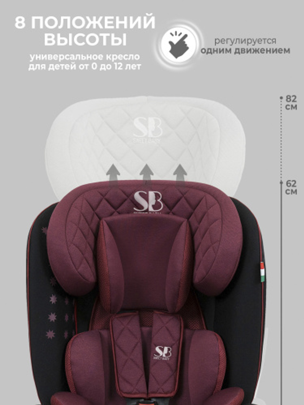 Автокресло  Sweet Baby Crosstour 360 SPS Isofix группа 0123 (0-36)