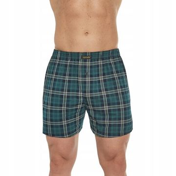 Трусы мужские семейные Cornette Comfort 002/245, зелёные в клетку