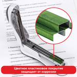 Скобы для степлера цветные №24/6 1000 штук BRAUBERG "EXTRA" до 30 листов (40 штук в упаковке)
