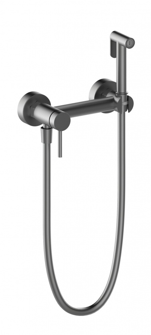 462552-G Смеситель настенный с ГИГ. душем (ГРАФИТ) ViEiR  (10/1шт)