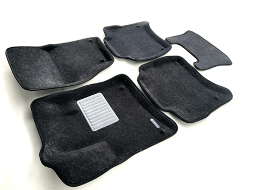 Коврики салона для VOLKSWAGEN Touareg (2010-2018)/PORSCHE Cayenne (2010-2018) Euromat 3D Business серые. Арт. EMC3D-004101G