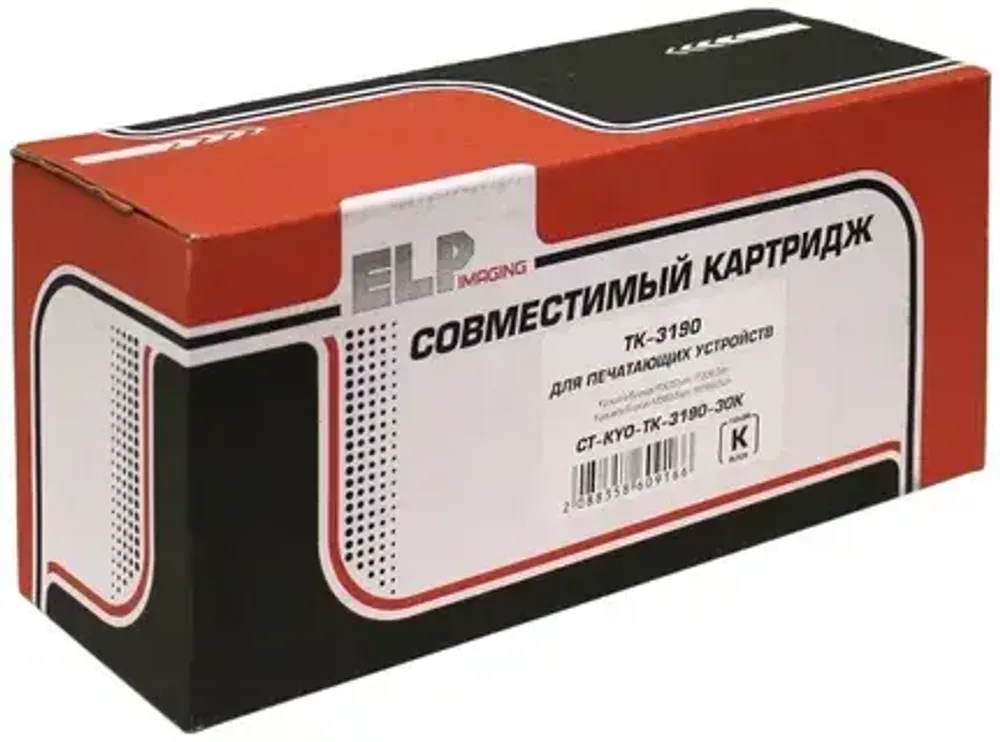 Тонер-картридж для Kyocera TK-3190 Ecosys P3055/P3060/P3155/P3160/M3655/M3660 увеличенный ELP