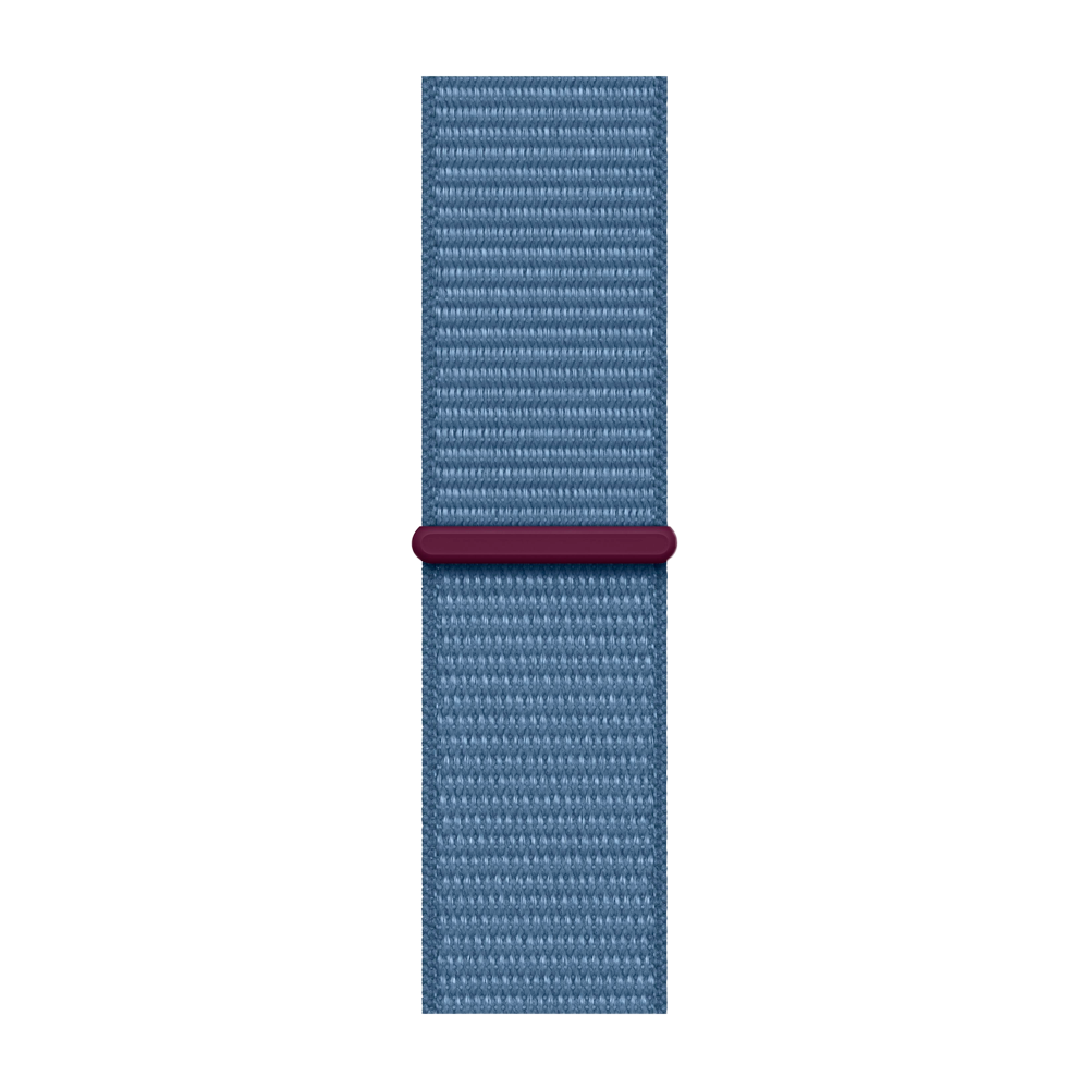 Умные часы Apple Watch Series 9 GPS, 45mm, Aluminium Case with Sport Loop, Silver/Storm Blue (Серебристый/Штормовой синий)