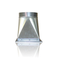 Переход c прямоугольного на круглое сечение (оц. сталь) 400х200-d200