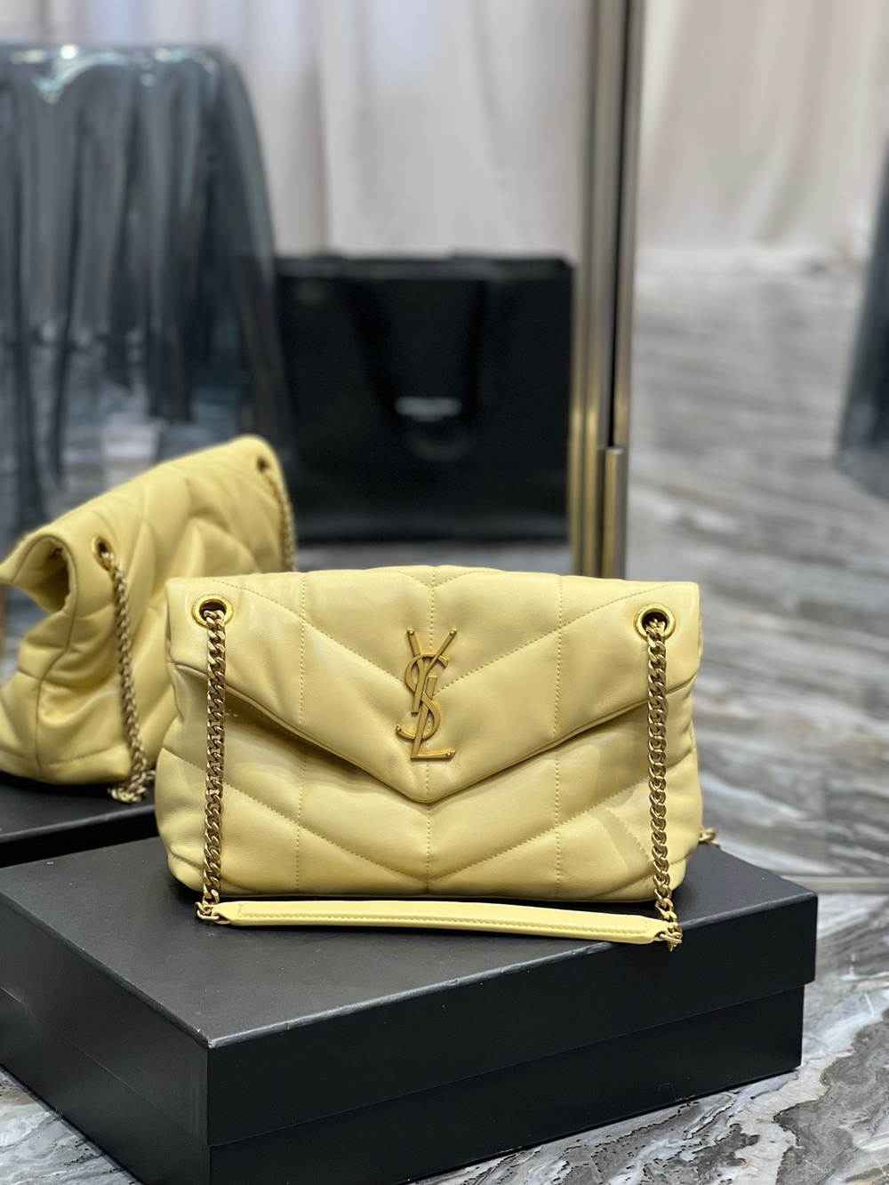 Saint Laurent Loulou Puffer Bag 29 cm