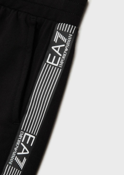 Шорты для мальчика теннисные EA7 Boy Jersey Bermuda - черный