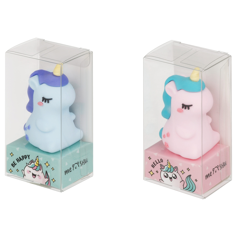 Точилка MESHU, "Unicorn", 1 отверстие, ассорти