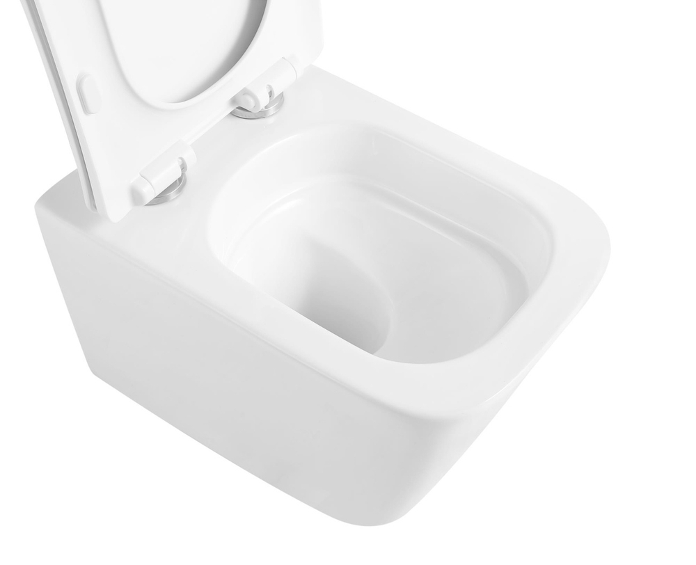 Унитаз подвесной безободковый с сиденьем и смывом TORNADO BelBagno KRAFT-TOR BB7106CH-TOR/SC