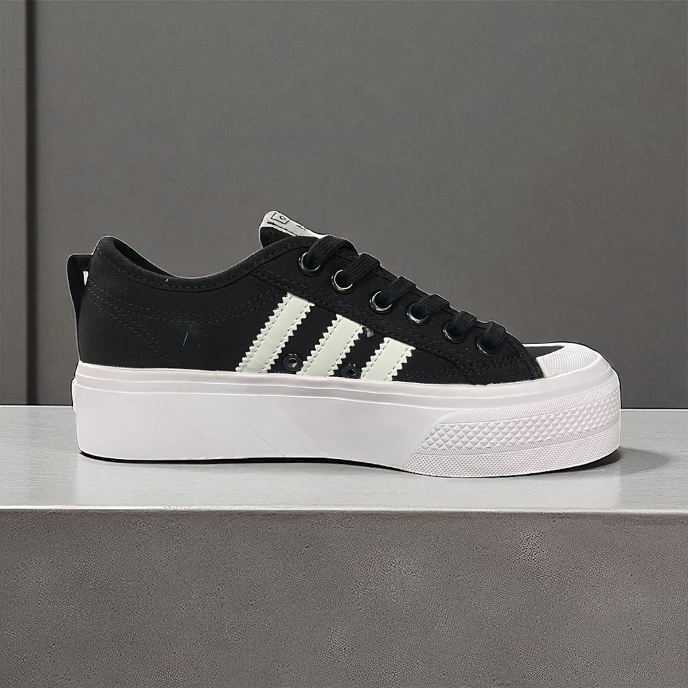 Adidas Nizza Platform • Black White