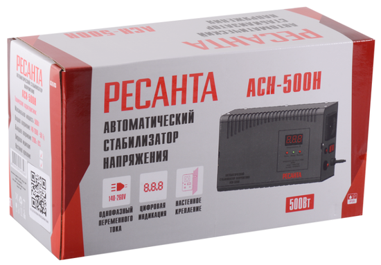 Стабилизатор напряжения "РЕСАНТА" АСН-500 Н