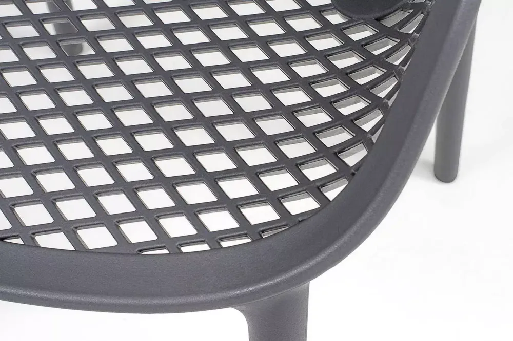 "Беллини" стул пластиковый, цвет темно-серый