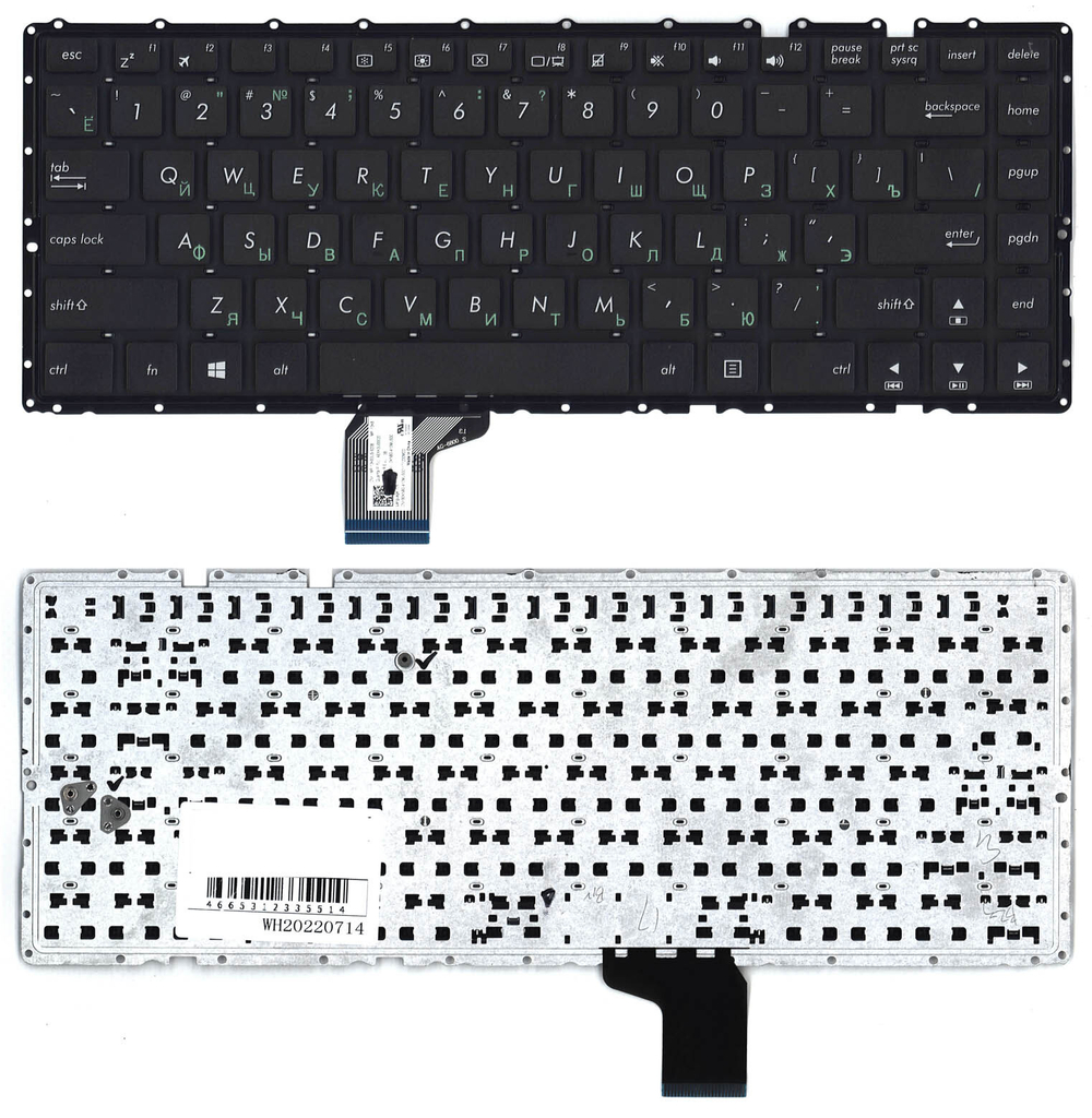 Клавиатура для ноутбука Asus K401L A401 черная