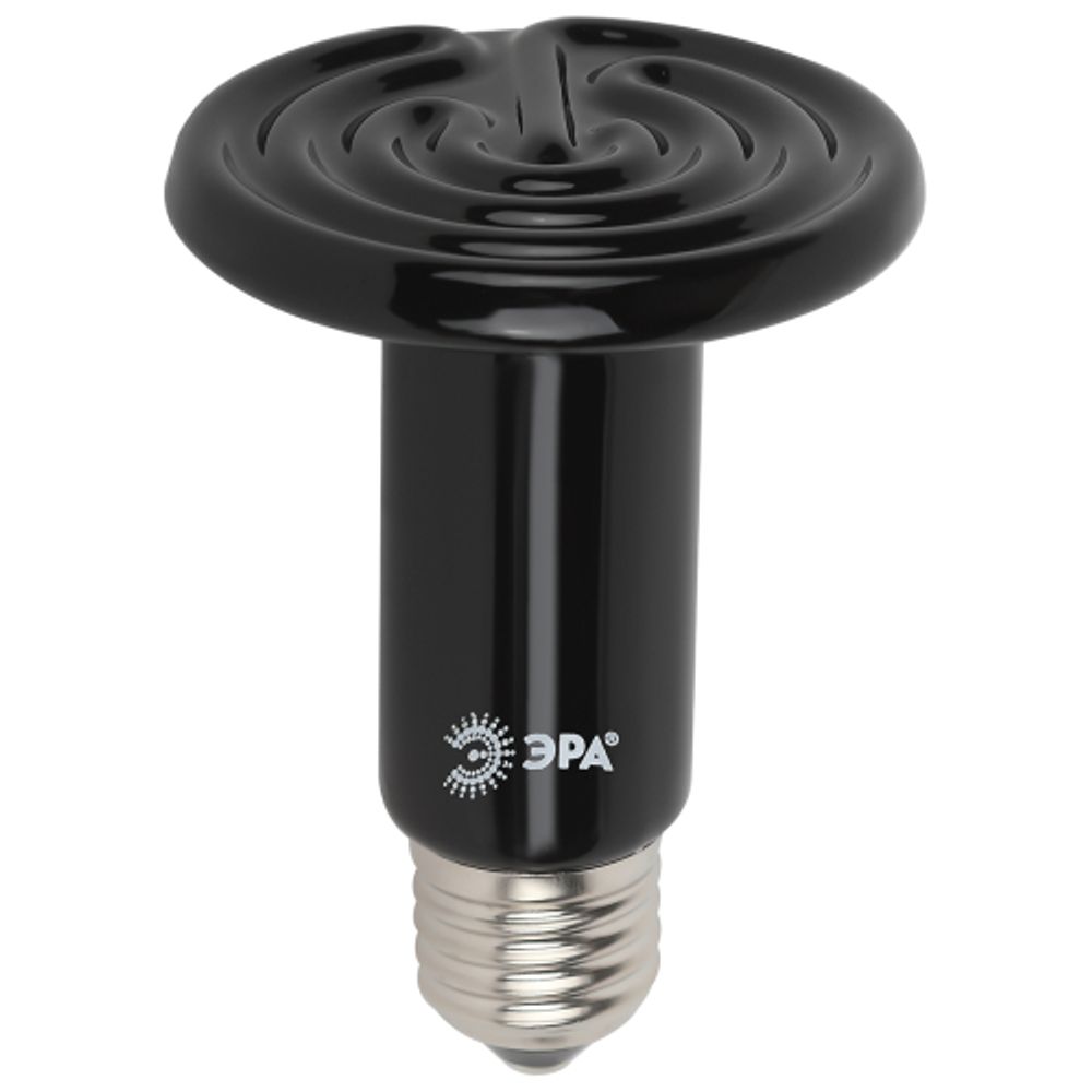 Инфракрасная лампа ЭРА CeramiHeat FITO-100W-НQ керамическая для брудера, рептилий 100 Вт Е27 | 