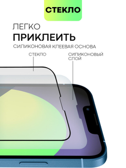 Матовое стекло BROSCORP для Apple iPhone 13;Apple iPhone 13 Pro оптом (арт. IP13(13PRO)-FSP-GLASS-MATTE)