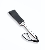 Паддл мягкий из натуральной кожи и дерева черный 34 см