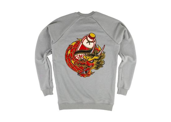 Свитшот HOOK Дракон серый