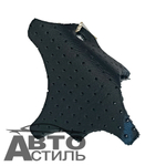 Оплетка на руль круглая Coolpart MAXIMAL (38*38) НАТУР КОЖА перф. черный/черный 7600BL-BL