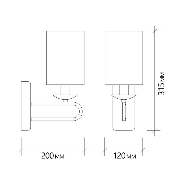 Бра Escada Eclipse 10166/1A Brass