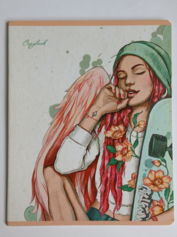 Тетради 48 листа А5+. "Ангелы", общая, клетка. Формат А5+ (163*203 мм). Арт.120018. С полями. Комплект 5 шт.