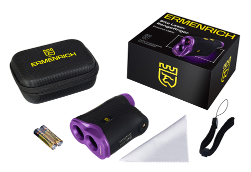 Лазерный строительный дальномер Ermenrich LR900, фиолетовый